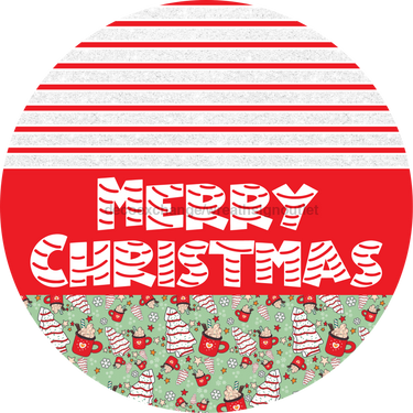 Door Hanger, Christmas Sign, Mint Christmas Cake Sign, Welcome Sign, 18